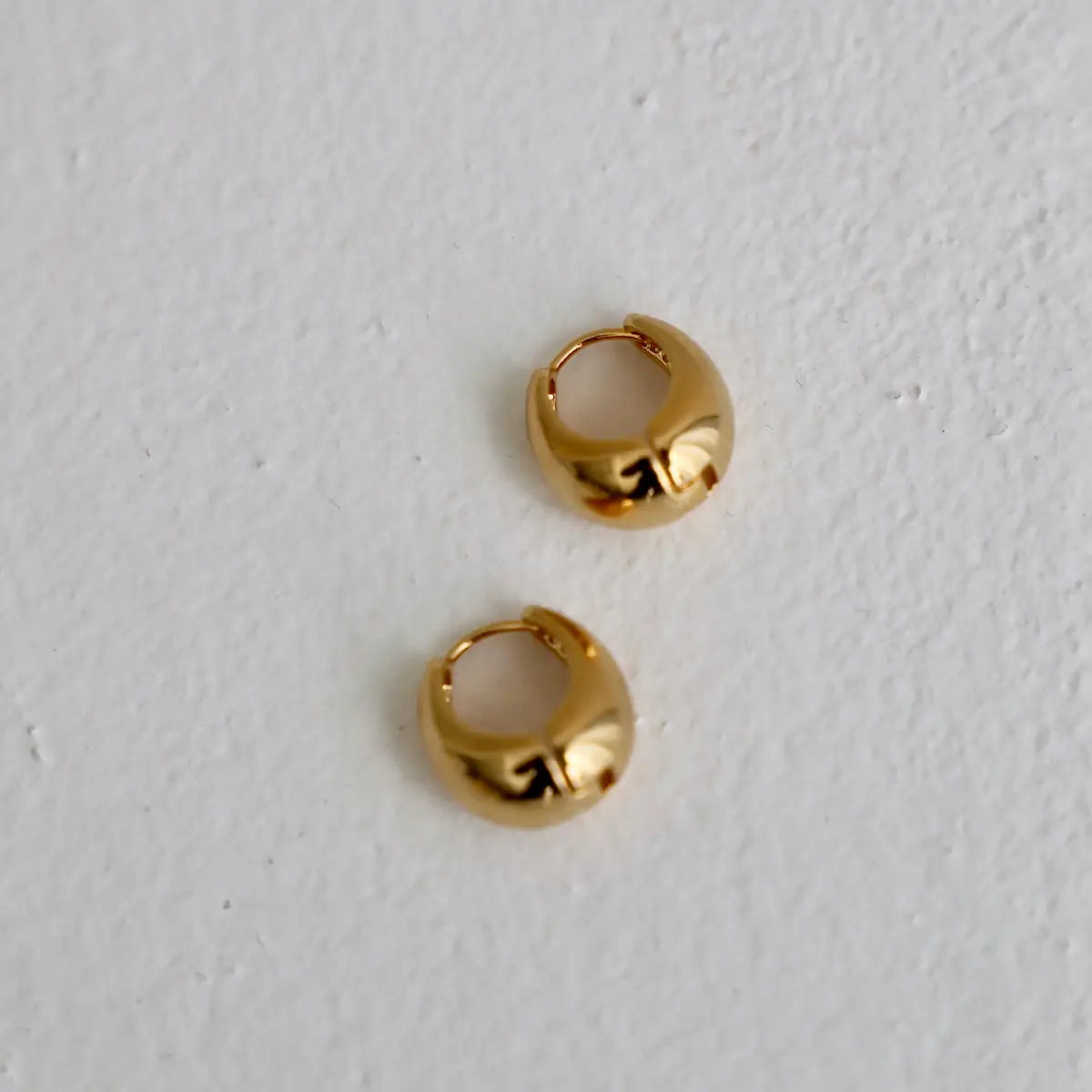 The Chunky Gold Amalfi Hoops by Katie Waltman Jewelry