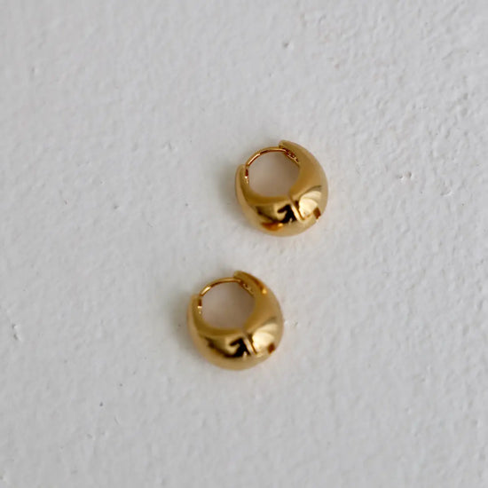 The Chunky Gold Amalfi Hoops by Katie Waltman Jewelry