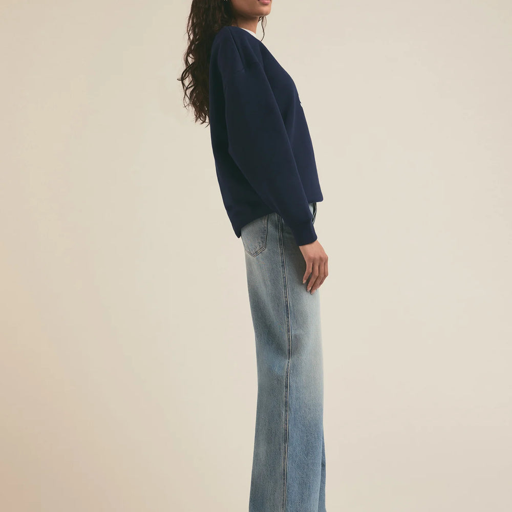 Favorite Daughter Favorite Sister Heart Logo Sweatshirt