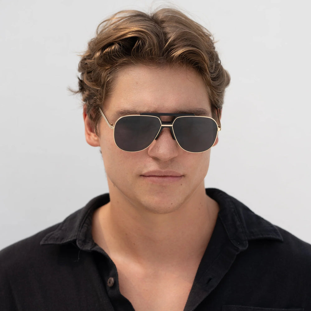Enjoy style and practicality with the FREYRS Logan Acetate Aviator Unisex Sunglasses, available to shop at Harbour Thread boutique in St. Petersburg, FL. 