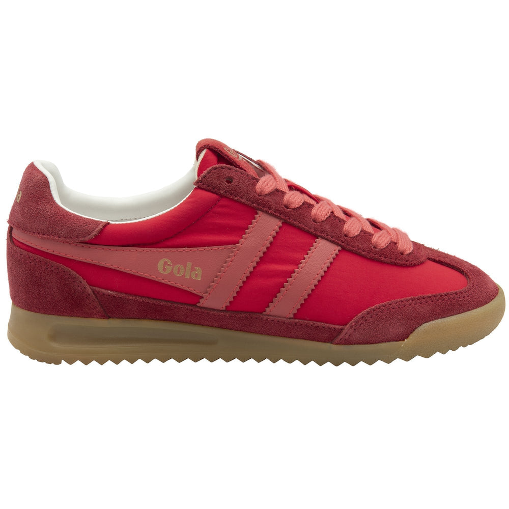 The Gola Classics Women's Firefly Sneakers in Red/Deep Red/Coral