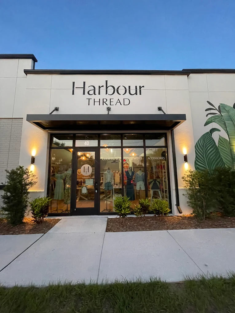 Harbour Thread St. Petersburg location storefront in the Grand Central District