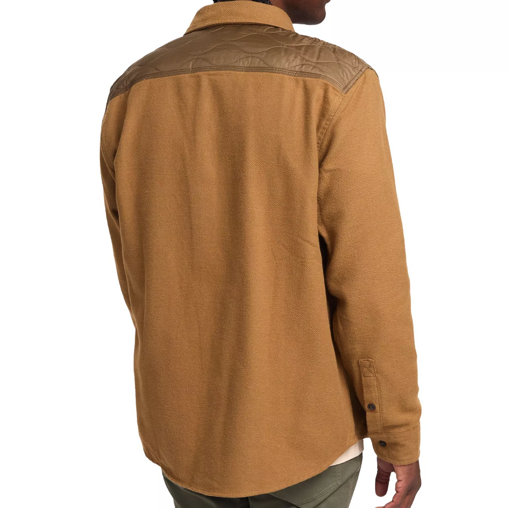 
                      
                        Back view of the Teak Quintana Quilted Flannel by Howler Brothers
                      
                    