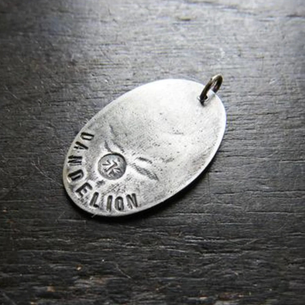 Back of Jennifer Kahn Dandelion Medallion Necklace