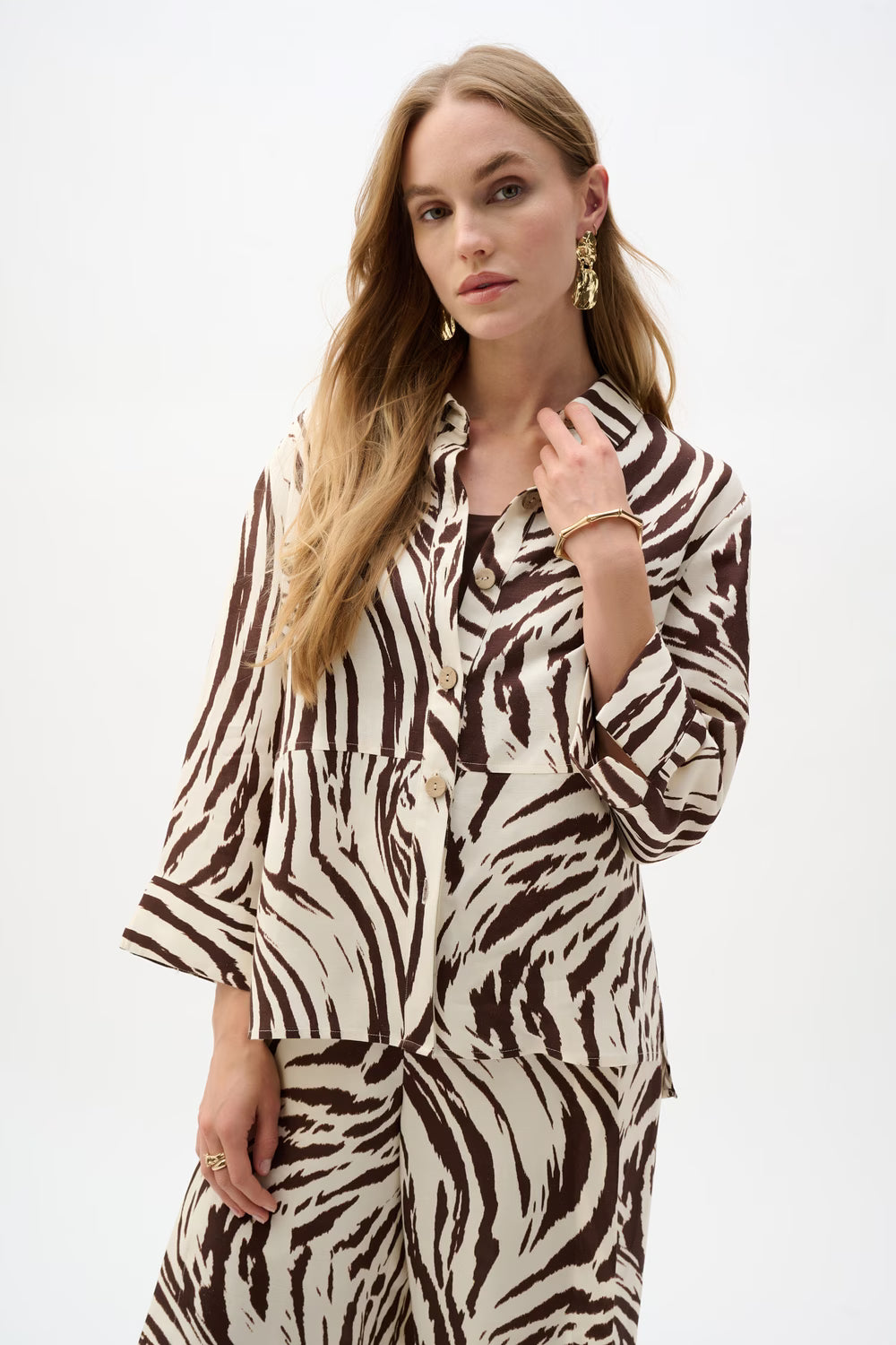 Women's zebra print shirt