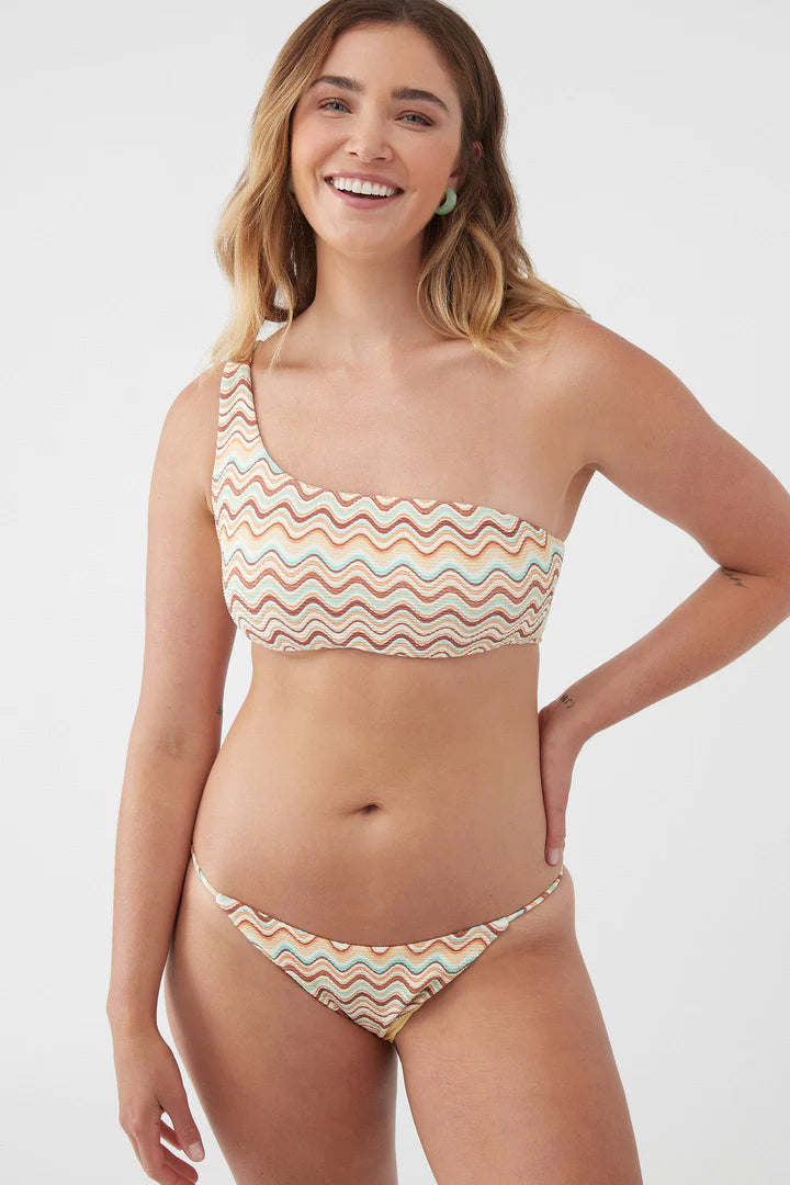 O'Neill Lagoon Stripe Monterey Bikini Top - Straw