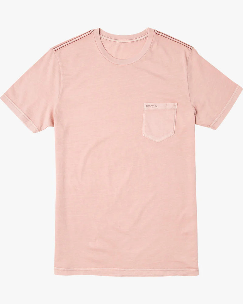 
                      
                        men's light pink short sleeve pocket tee from RVCA
                      
                    