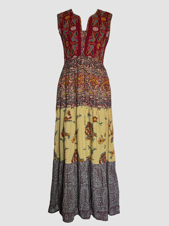 Shop the Mullumbimby Patchwork Eugenie Dress by Maison Hotel at Harbour Thread