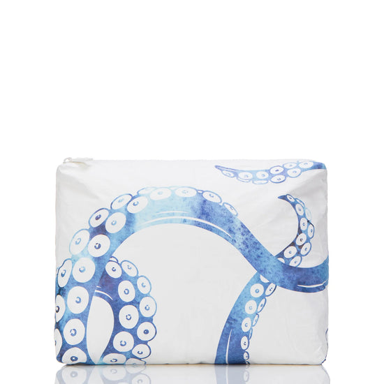 Front view of the tentacle print Mid He'e pouch by Aloha Collection
