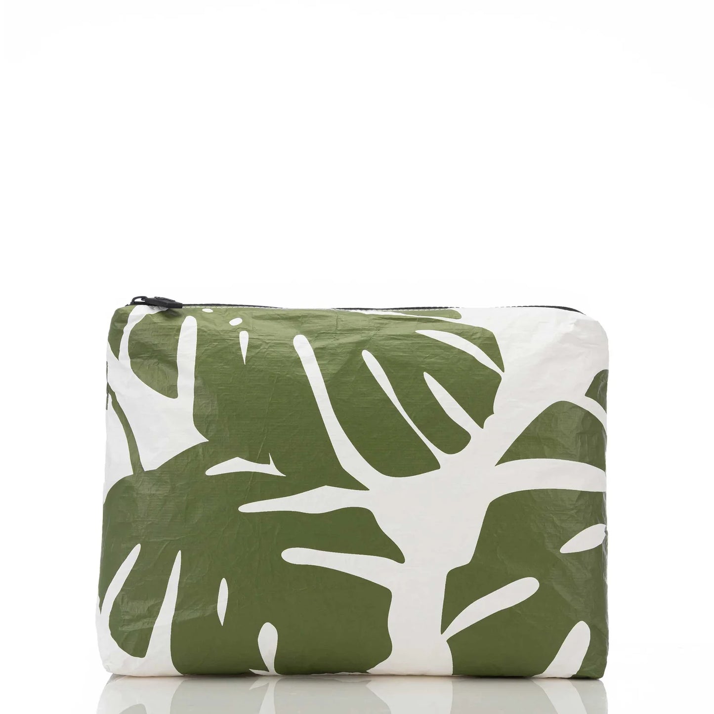 Aloha Collection Mid Monstera Pouch - Seaweed