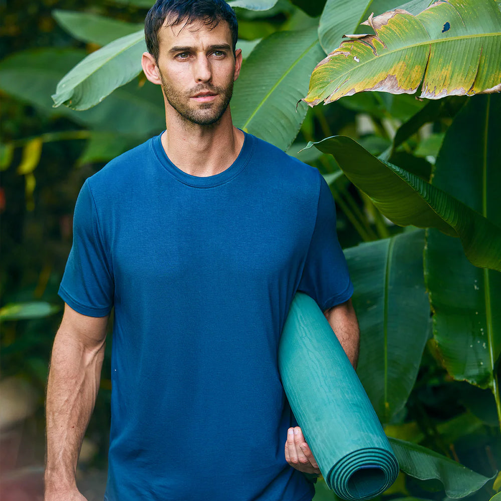 
                      
                        Shop the Slate Blue Bamboo Motion Tee by Free Fly at Harbour Thread. 
                      
                    