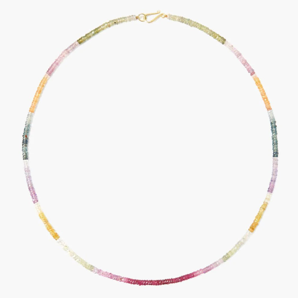 
                      
                        Chan Luu's 14K Multi Sapphire Line Necklace
                      
                    