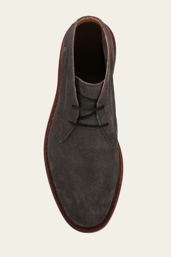 
                      
                        Frye men's suede shoe with rounded toe
                      
                    