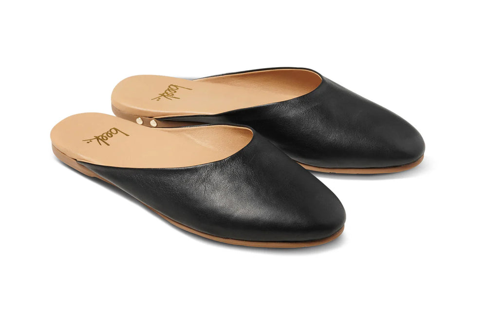 The Phoebe Ballet Mule in black by beek