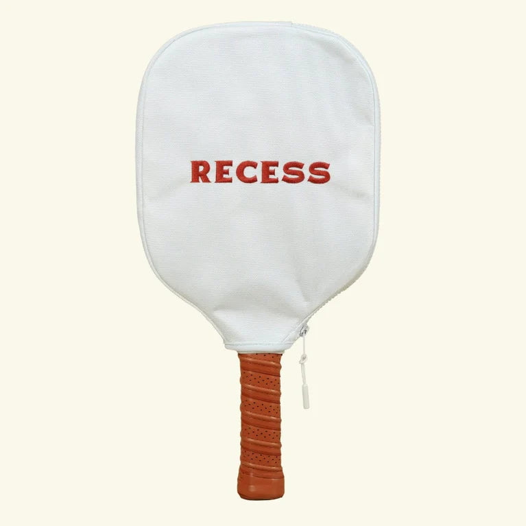 
                      
                        The Recess Advanced Pacific Pickleball Paddle with the nylon cover on
                      
                    