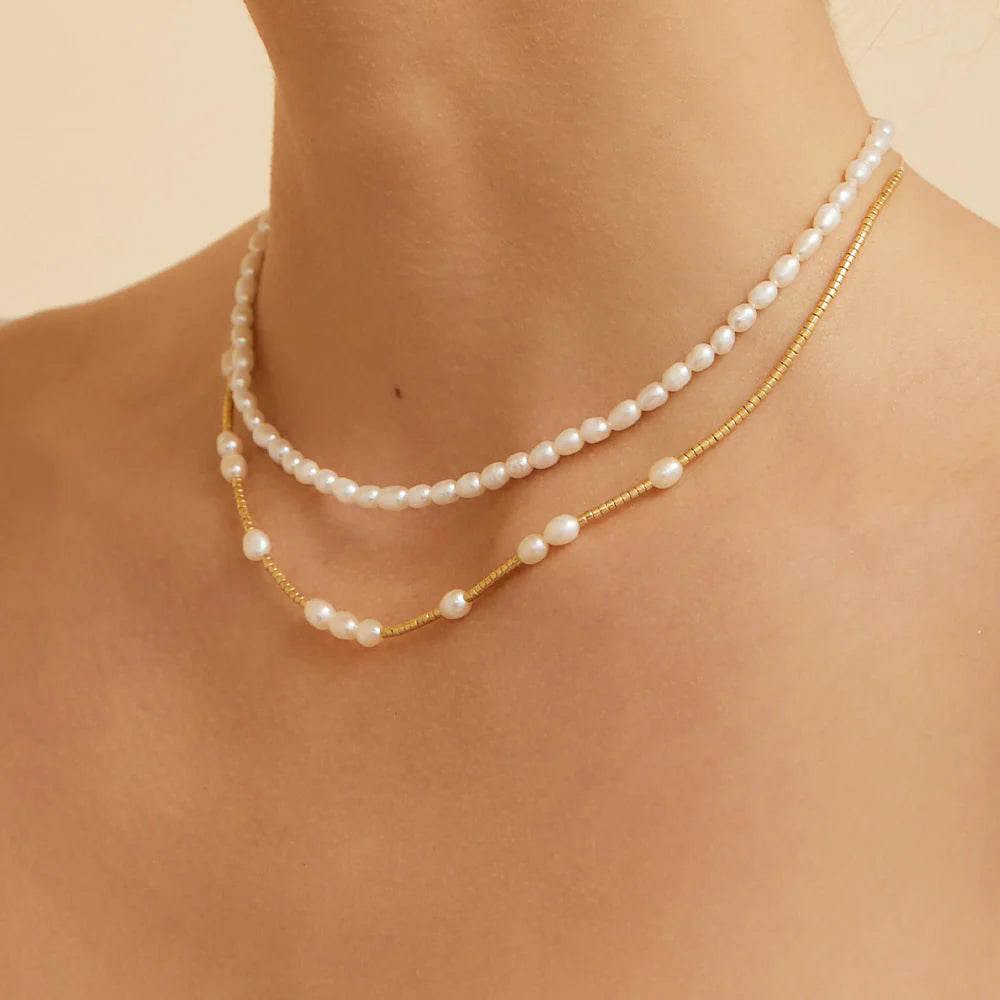 Arms of Eve Peppa Gold and Pearl Choker