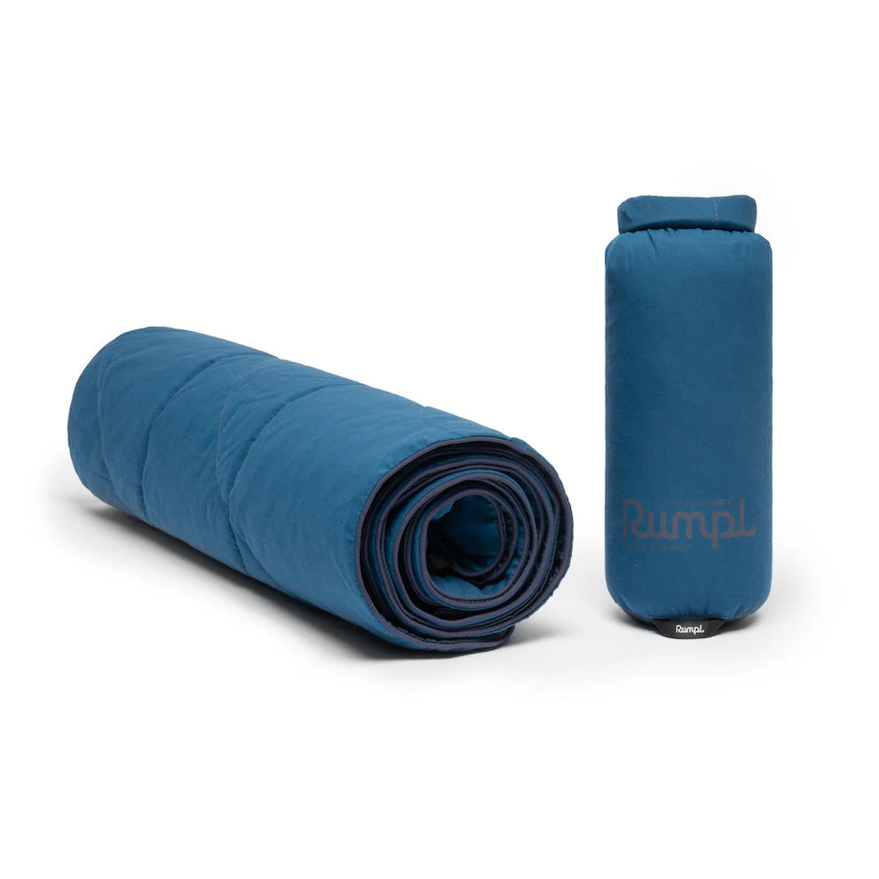Rumpl Nanoloft Flame Travel Blanket - Deepwater