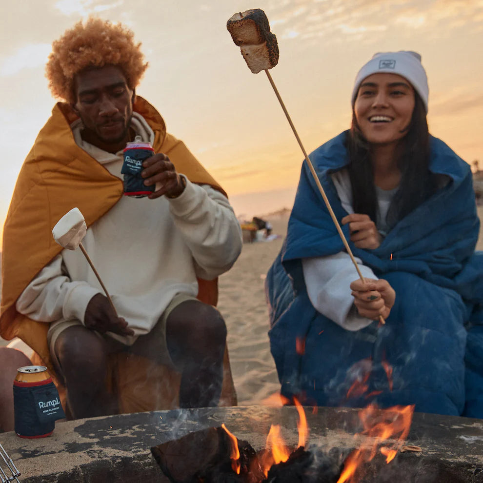 Rumpl Nanoloft Flame Travel Blanket - Deepwater