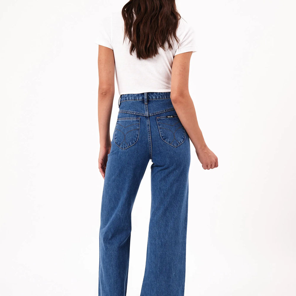 
                      
                        Back view of Rolla's Ashley Blue Sailor Jeans
                      
                    