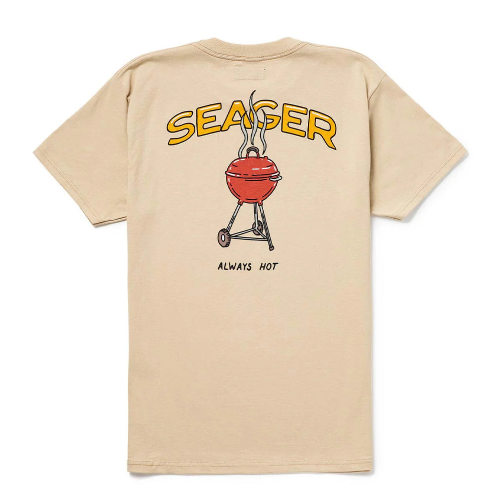 Enjoy casual cool men's style with the Seager Backyard Tee, available at Harbour Thread. 