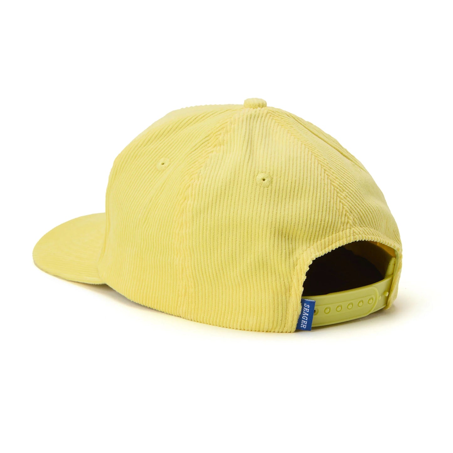 Women's yellow corduroy snapback hat