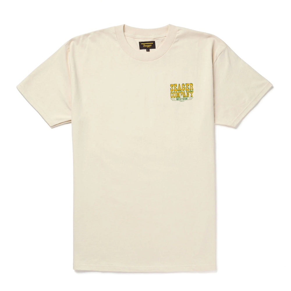 Find the vintage white Rattler Short Sleeve Tee by Seager at Harbour Thread