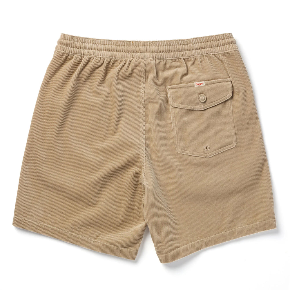 
                      
                        Men's beige corduroy shorts
                      
                    