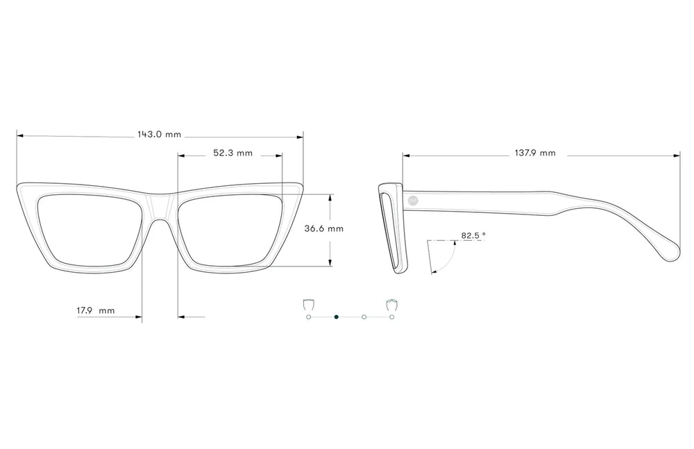 
                      
                        Specs for the Copper Terra Fade Fiorella Sunglasses by Sunski
                      
                    