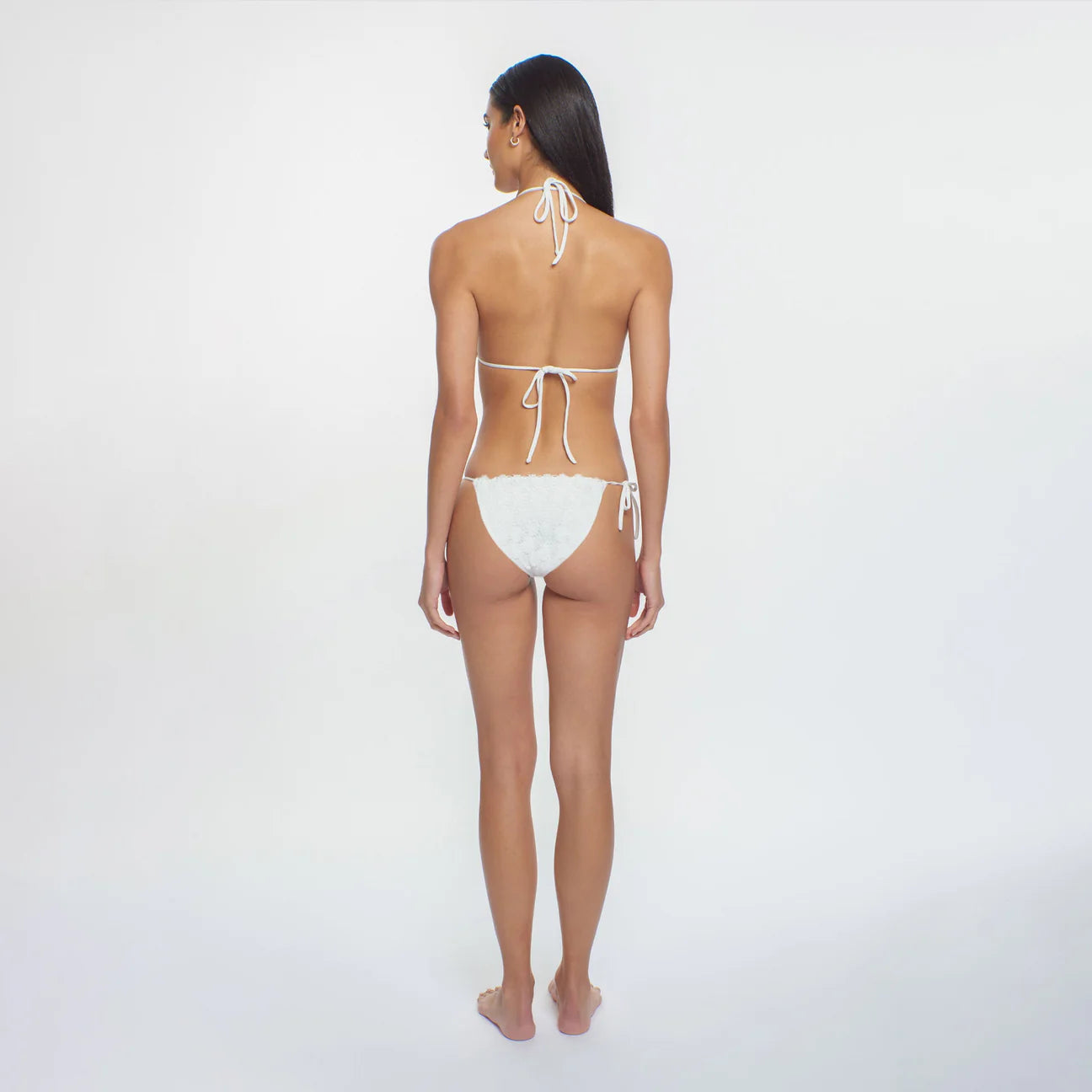 Back view of the Daisy Dream Tonie Textured Bikini Bottoms by Peixoto