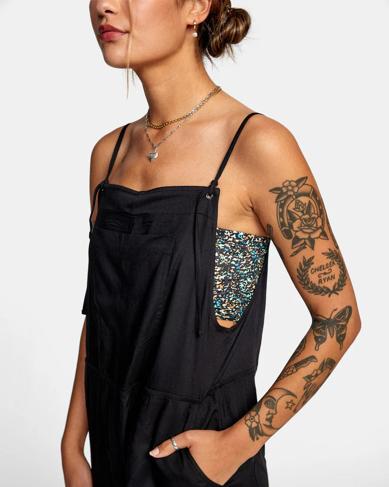 
                      
                        Design detail on the True Black Zula Jumper Coverup by RVCA
                      
                    