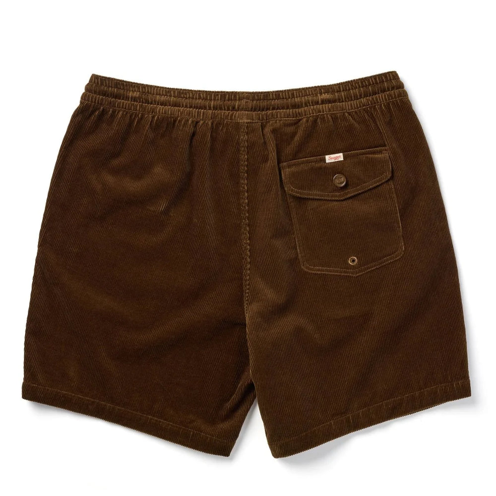 
                      
                        Dark brown corduroy men's shorts from Seager
                      
                    