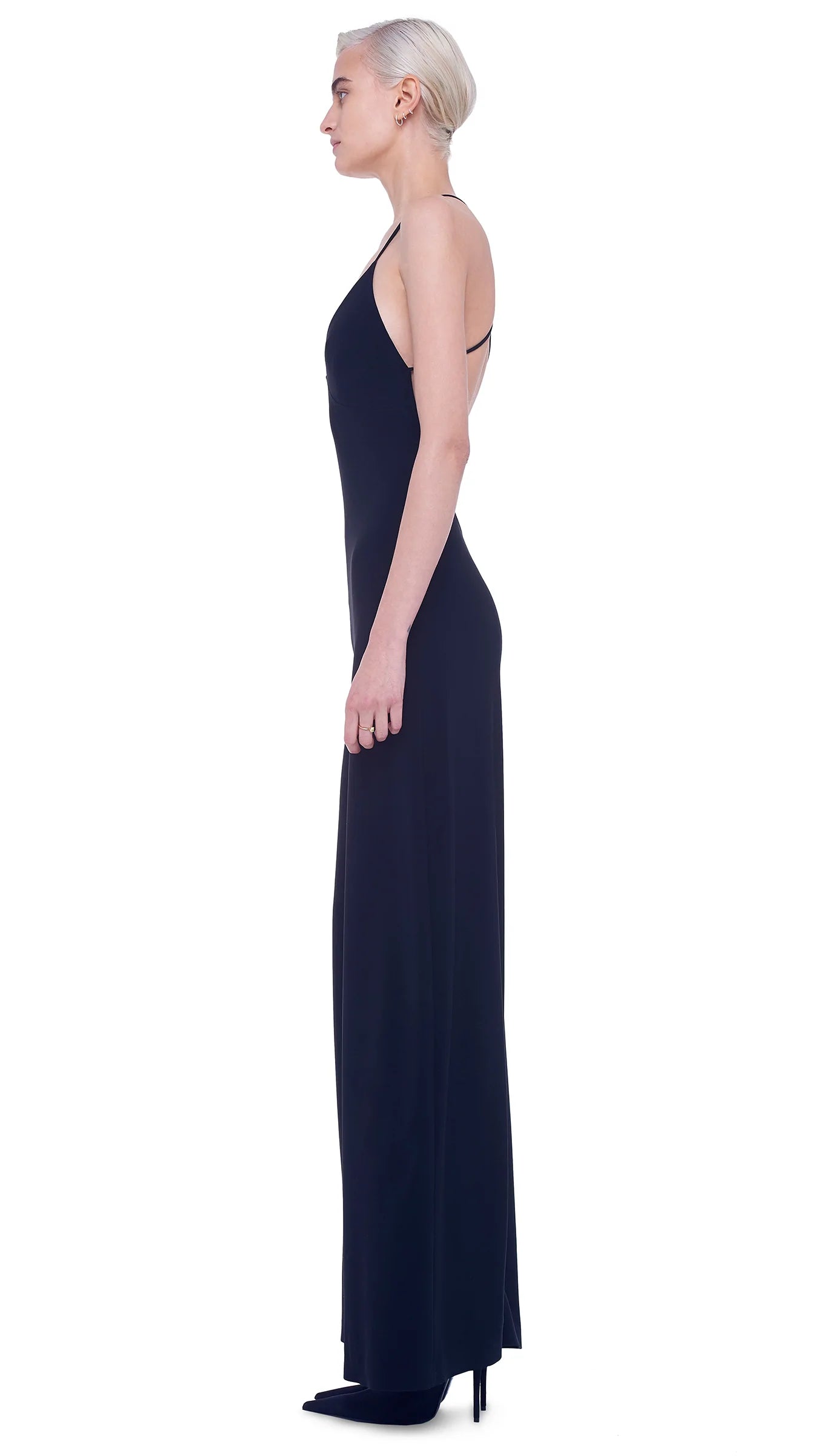 Norma Kamali Low Back Slip Jumpsuit - Black