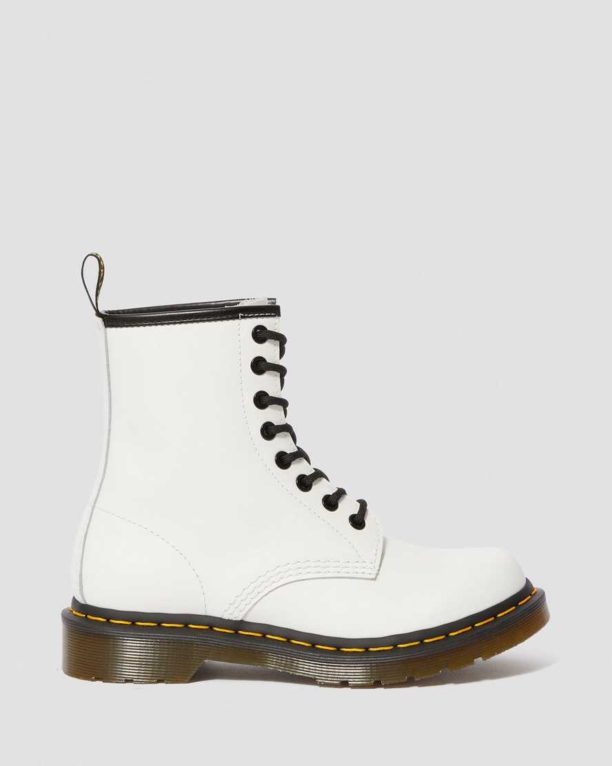 Dr. Martens 1460 Smooth Leather Lace Up Boot - White