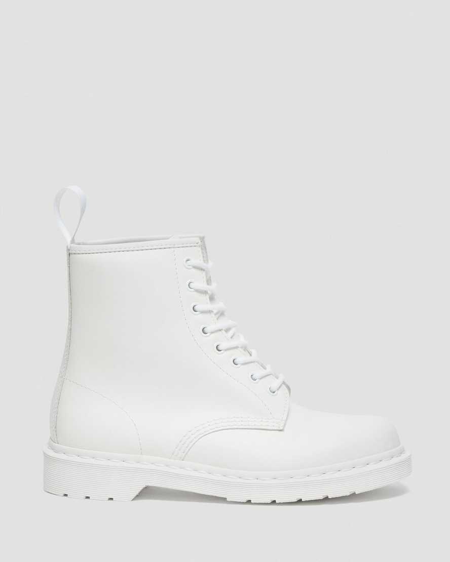 Dr. Martens 1460 Mono Smooth Leather Laceup Boots - White