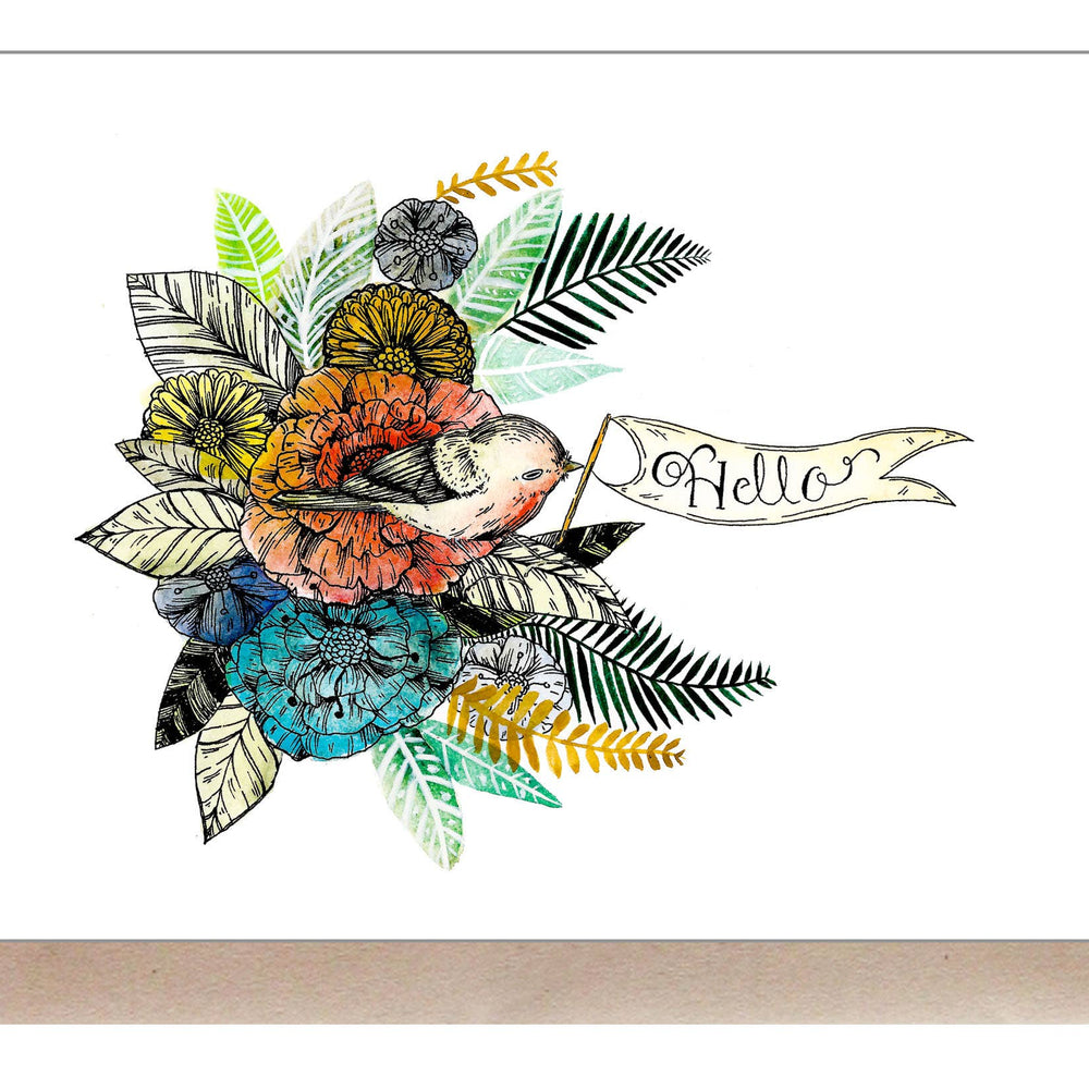 Hello Greeting Card