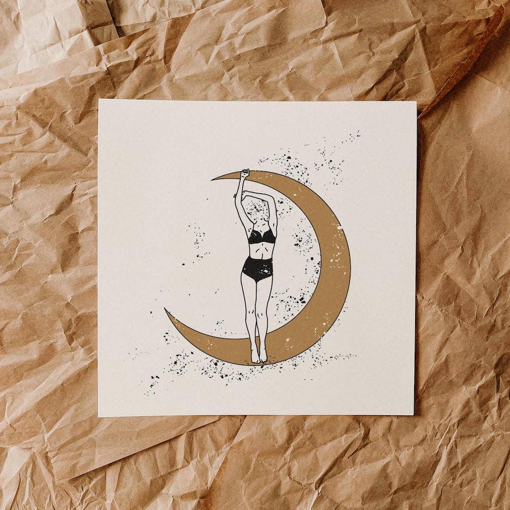 
                      
                        The "Be Like The Moon 12x12 Print by colorbloKC
                      
                    