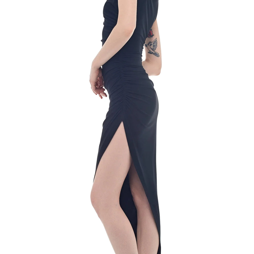 
                      
                        Norma Kamali Drop Shoulder Side Drape Gown
                      
                    