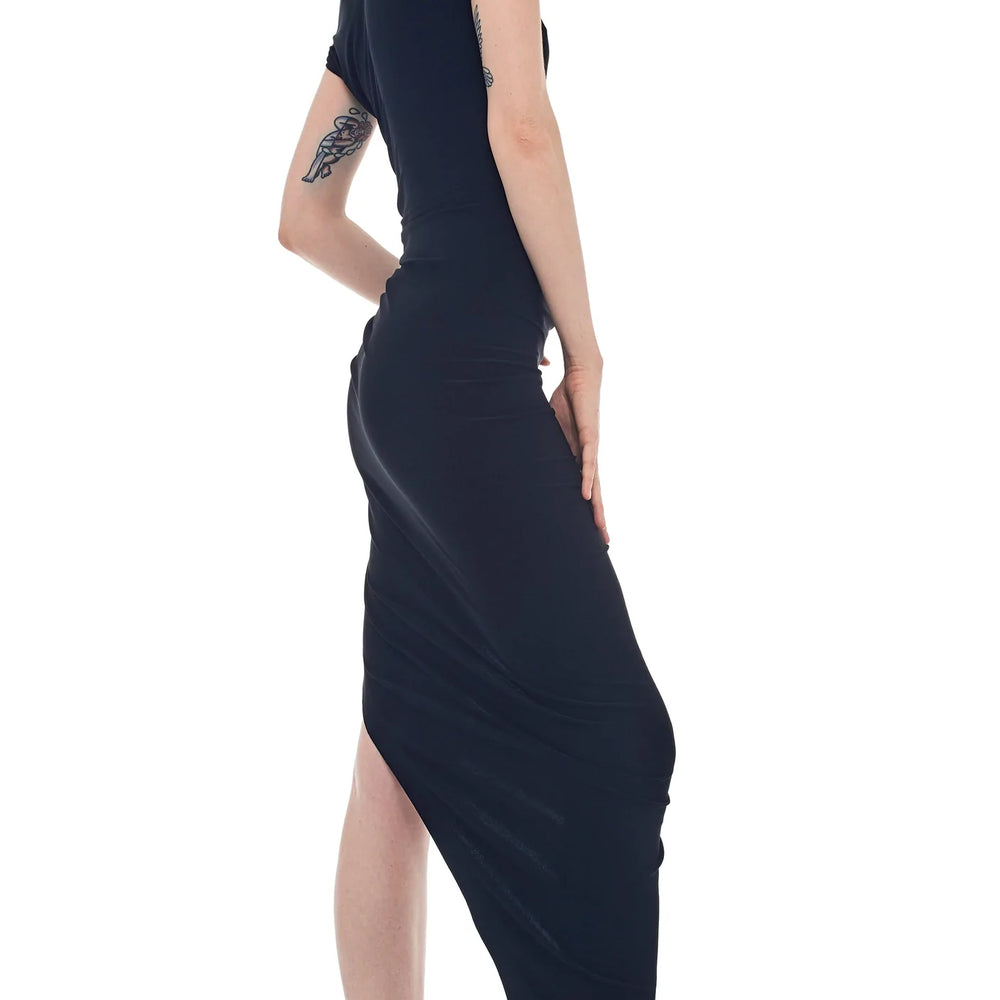 
                      
                        Norma Kamali Drop Shoulder Side Drape Gown
                      
                    