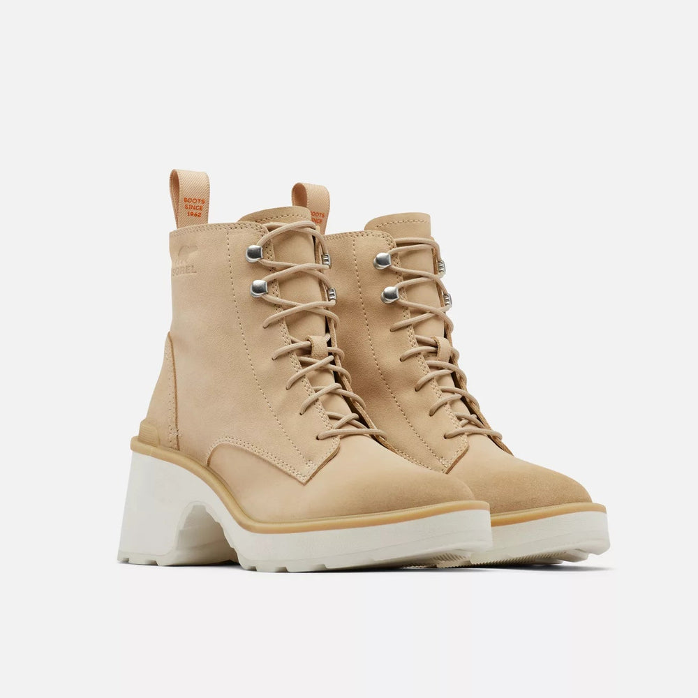 SOREL Hi-Line Heel Lace Boot Ceramic/Chalk - Main Image