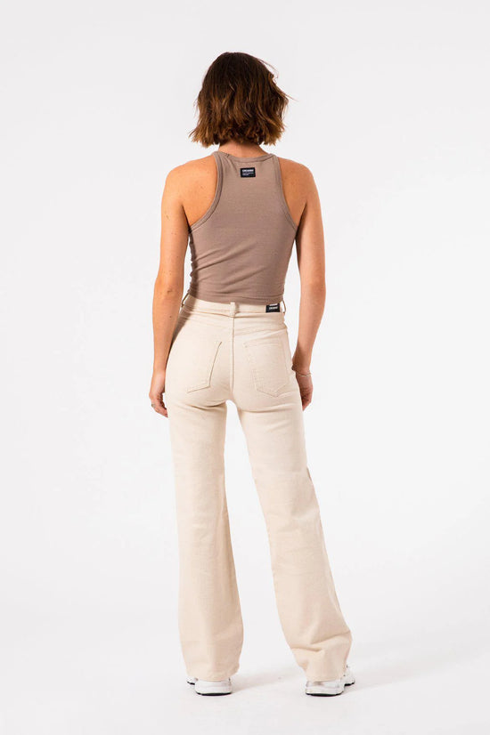 Back view of the Dr. Denim Moxy Straight Jeans in the color Loomstate