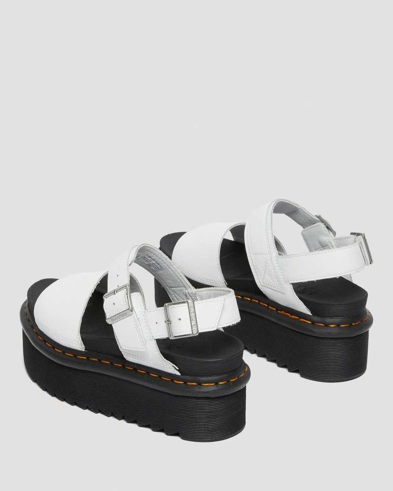 
                      
                        Dr. Martens Voss Quad Leather Strap Platform Sandals - White
                      
                    