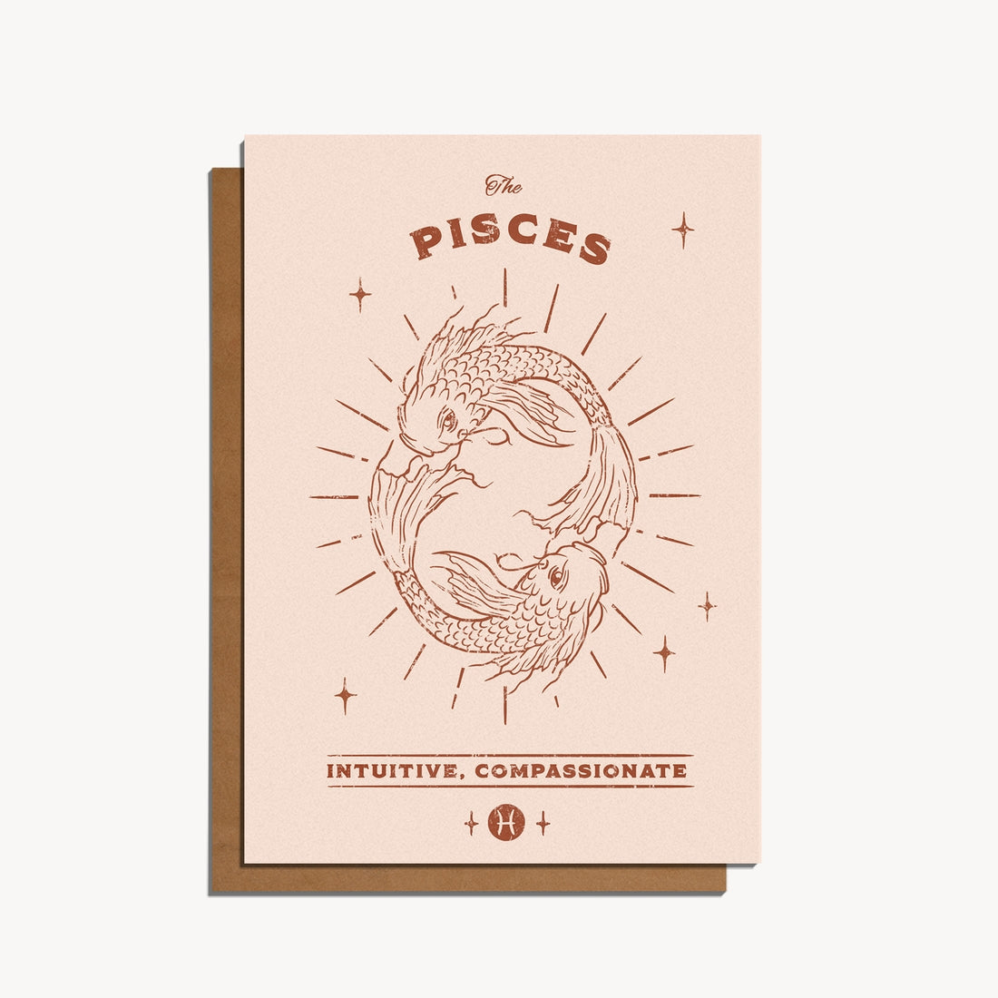Pisces Zodiac Card