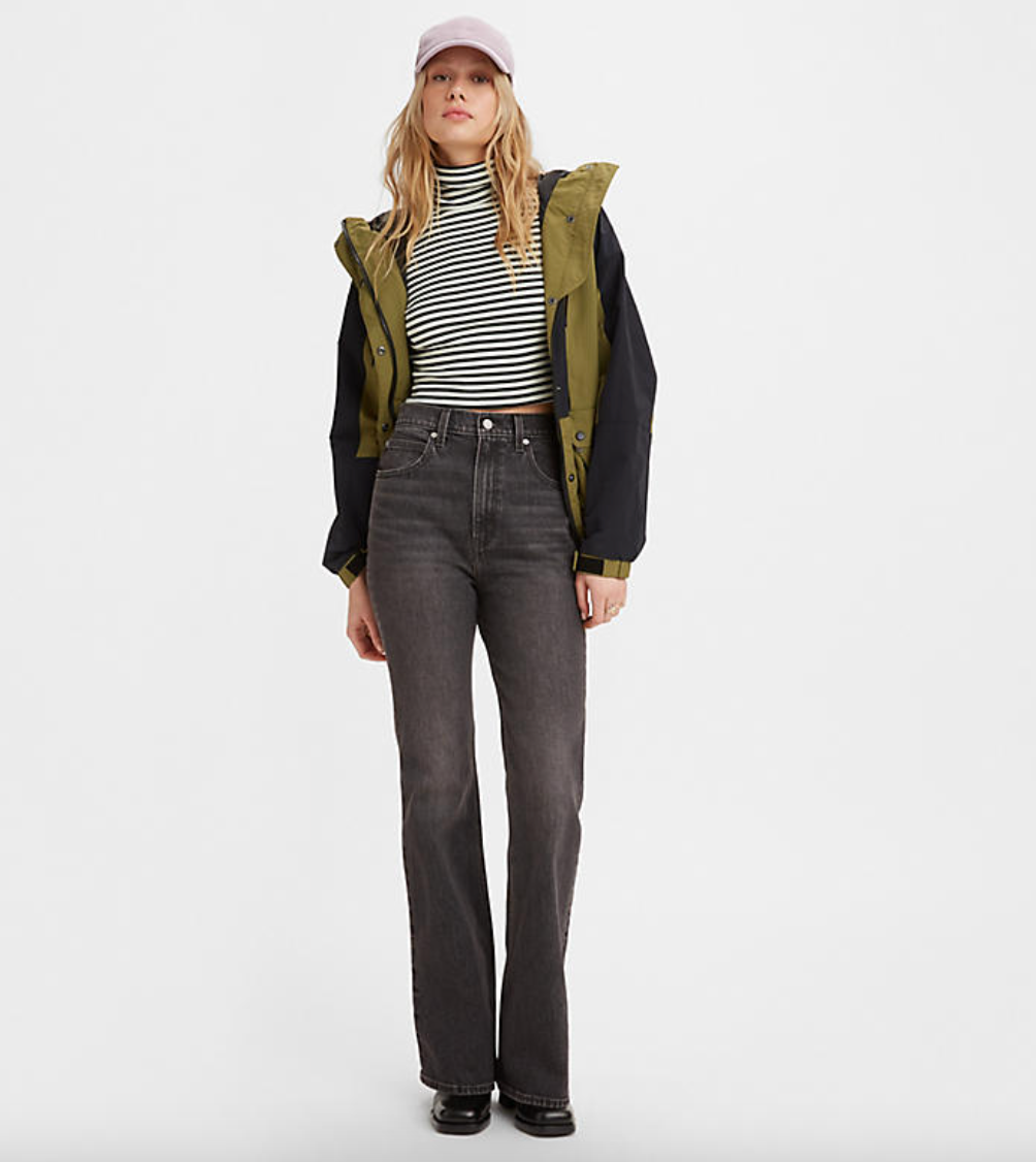 Levi's 70's High Flare - Worn In Black