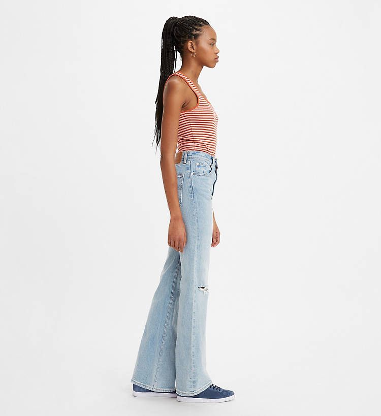 
                      
                        Levi's 70's High Flare - Destructed Light Indigo
                      
                    