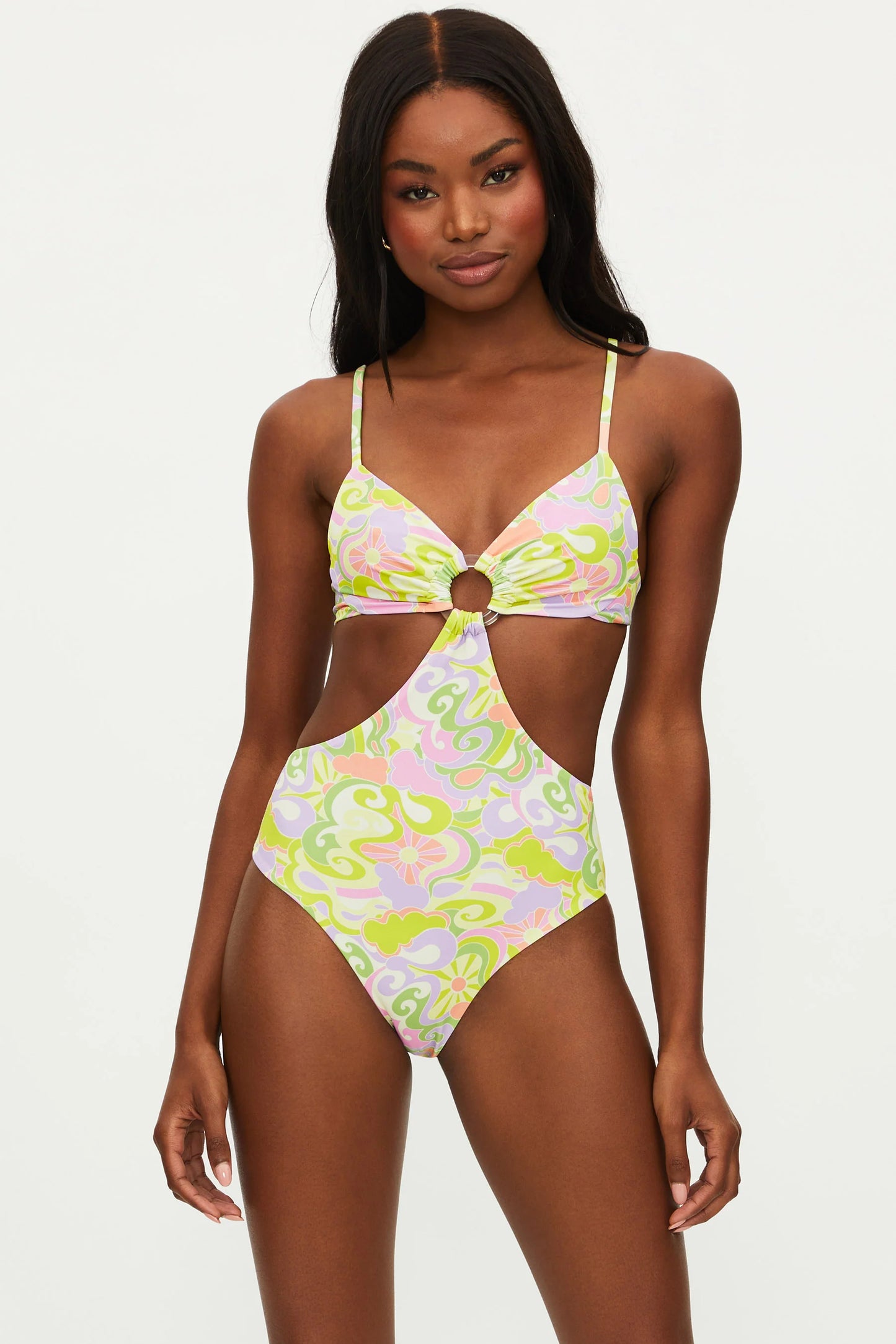 Beach Riot Kirsten One Piece - Psychedelic Sunshine