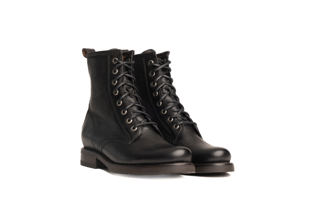 Load image into Gallery viewer, Frye Black Lace-up Leather Boots
