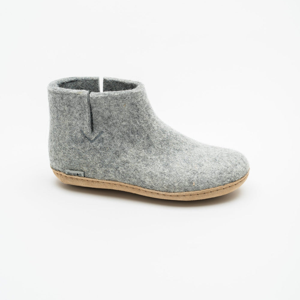 Glerups Low Boot - Grey Leather