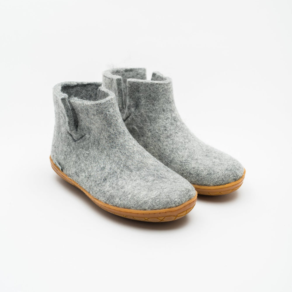 Glerups Low Boot with Rubber Sole - Grey