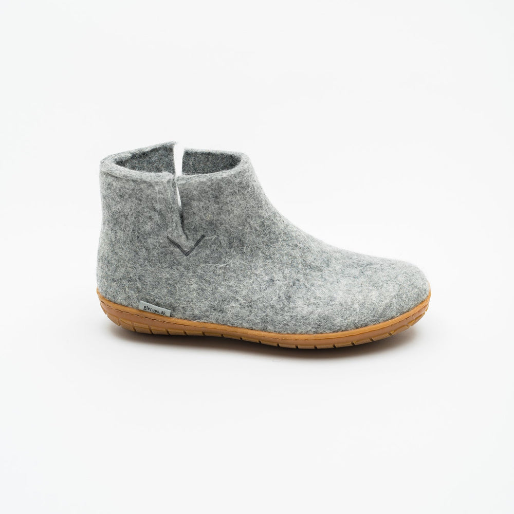 Glerups Low Boot with Rubber Sole - Grey