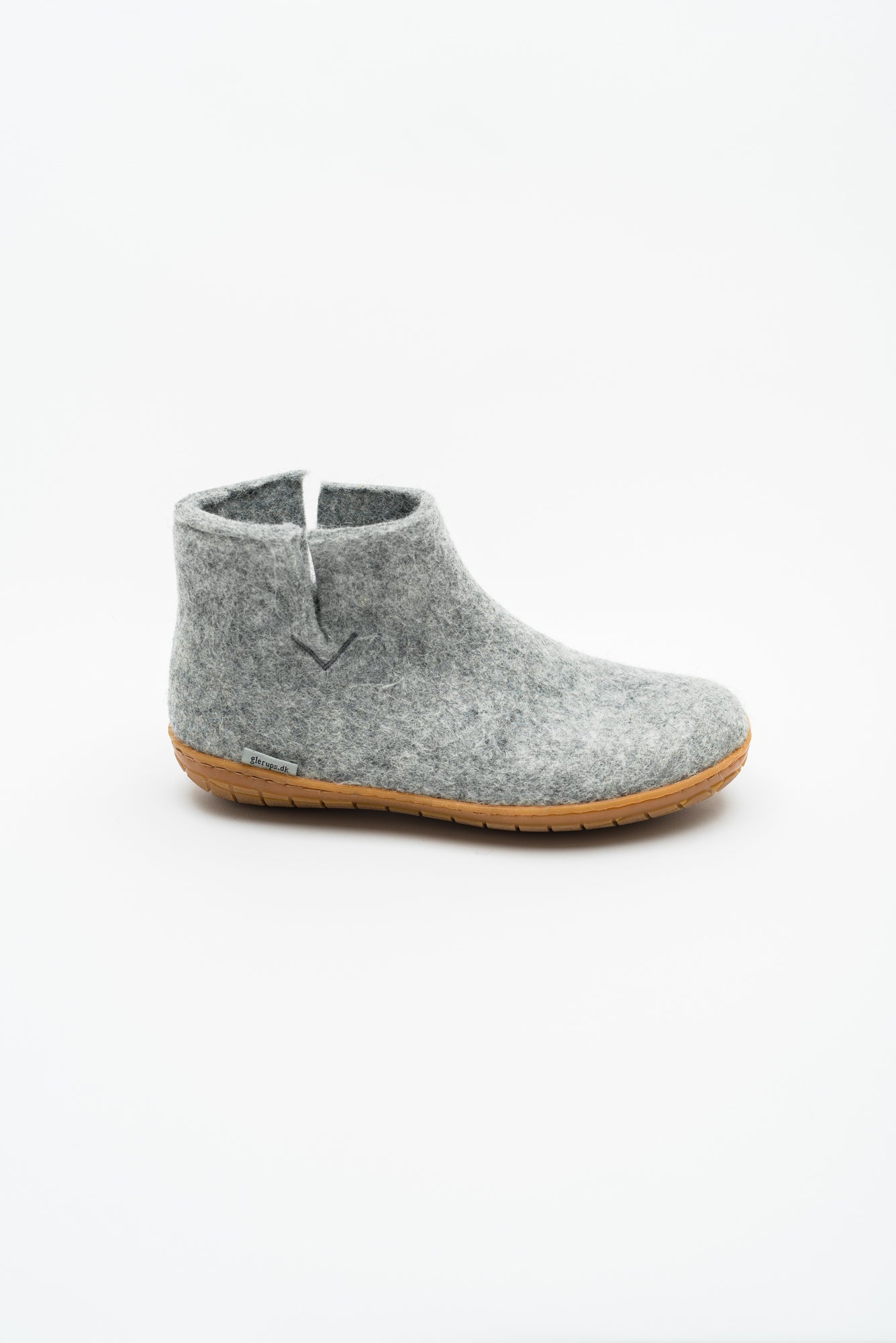 Glerups Low Boot with Rubber Sole - Grey